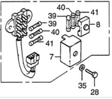 CB750 fuse box parts